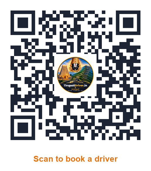 QR code to download the TirupatiDriver booking app